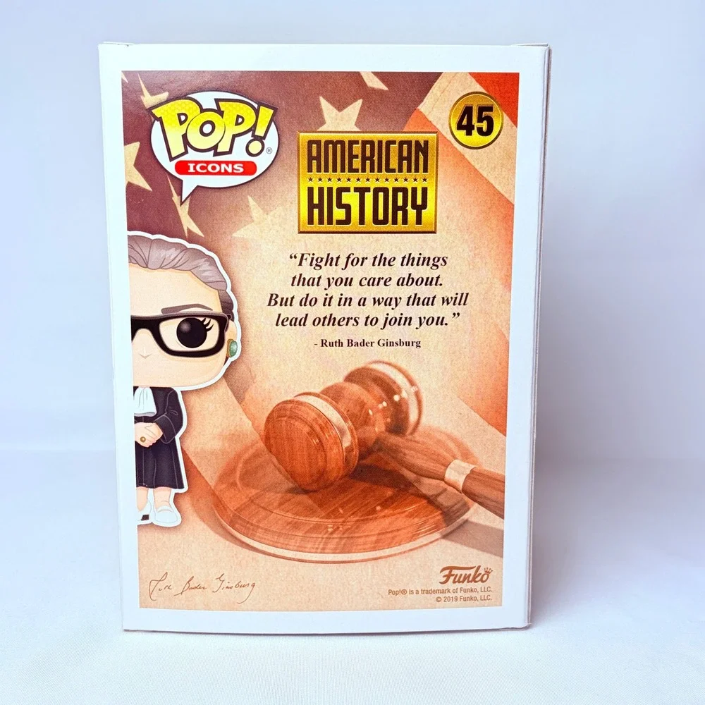 Funko Pop Ruth Bader Ginsburg 45 Black American History RBG Figure